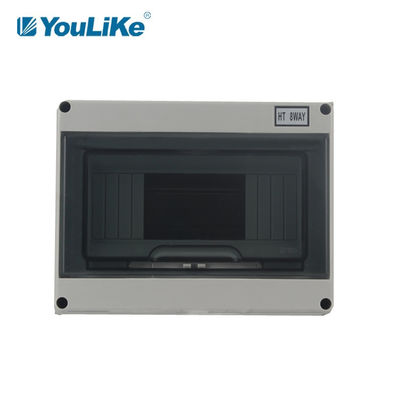 IP65 Surface Mounted Power Distribution Junction Box , 8 Way MCB Box Plastic
