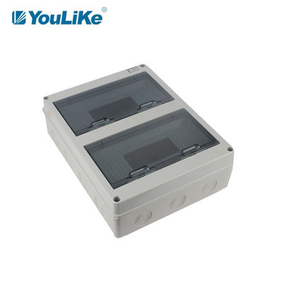 IP65 openlucht Plastic MCB-Doos 24 de Distributie Transparante Deur van de Maniermacht